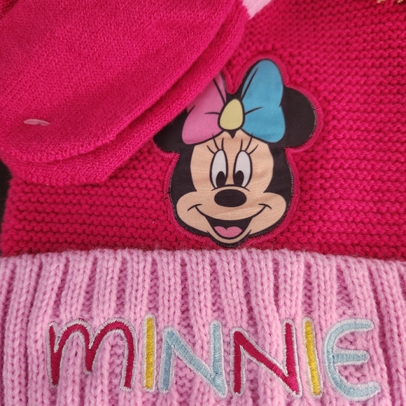Disney Minnie Mouse Hat and Mittens Set - Picture 2 of 5